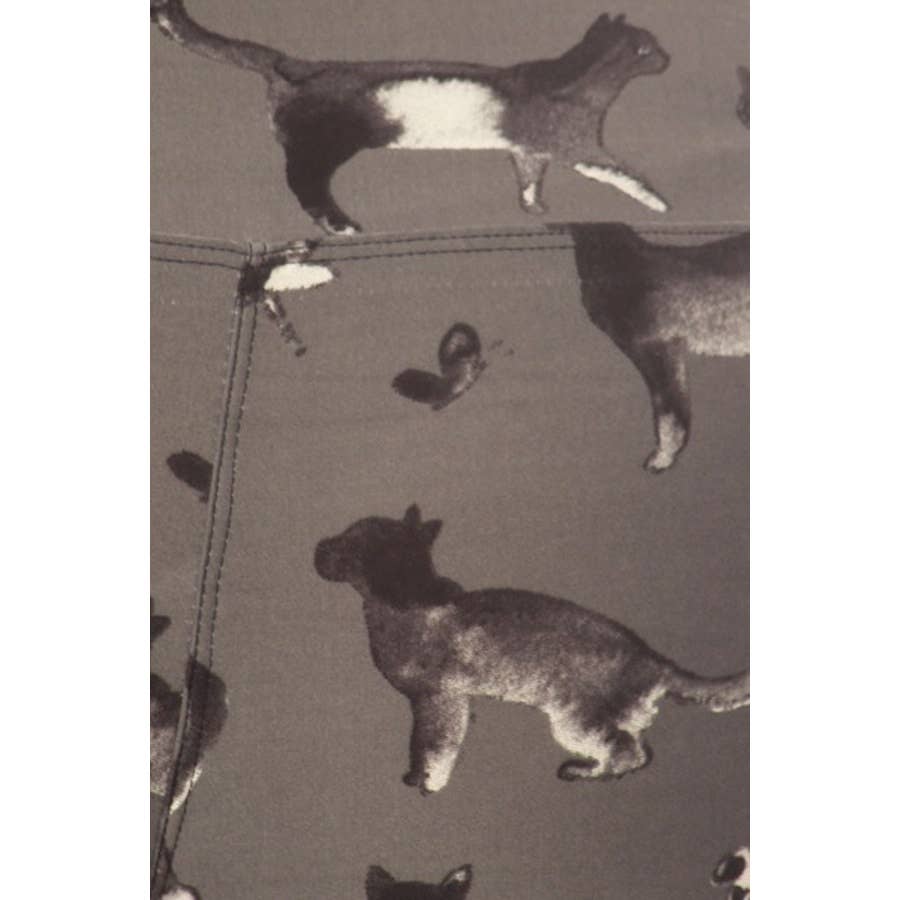 Yoga Band Cat Print Leggings