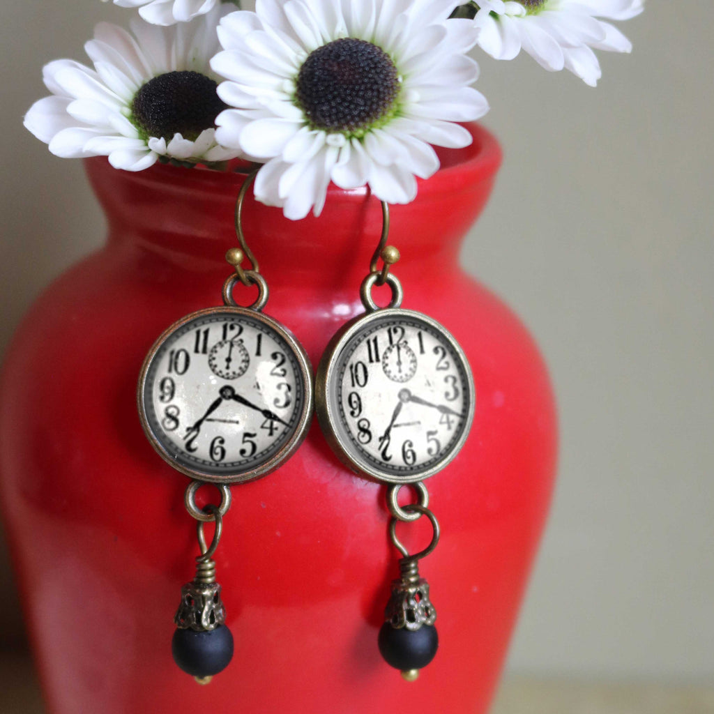 Edwardian Clock Earrings