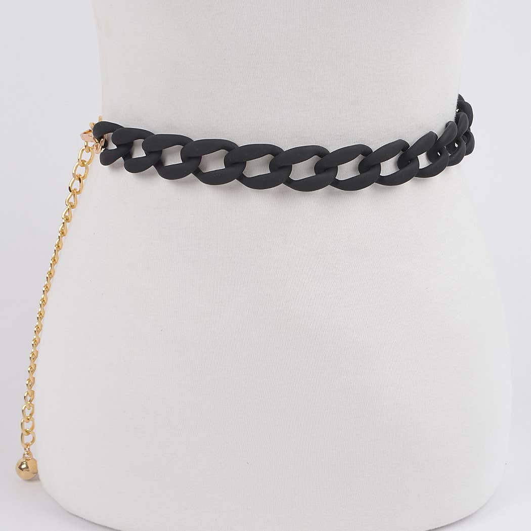 Vivid Matte Chain Belt