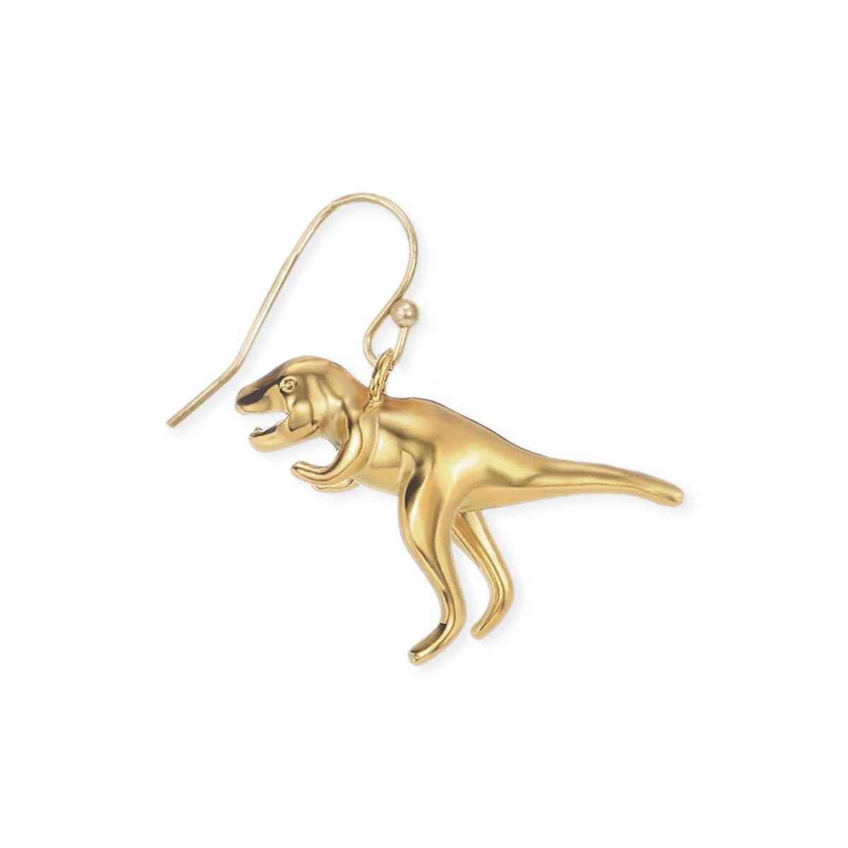 Gold T-Rex Earrings