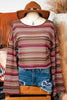 Long Sleeve Striped Fall Top