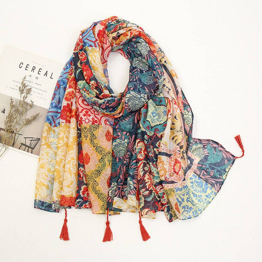 Lightweight Scarf w/ Tassels