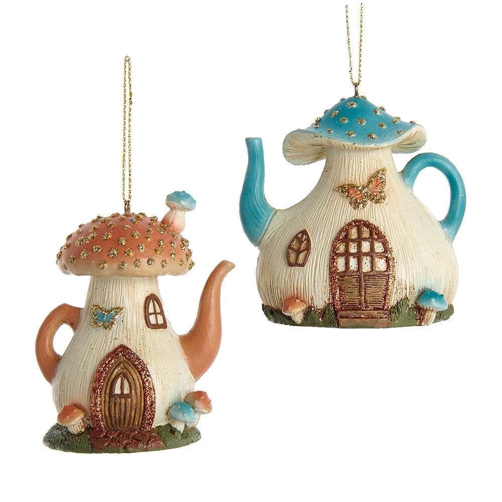 Teapot Mushroom Ornament