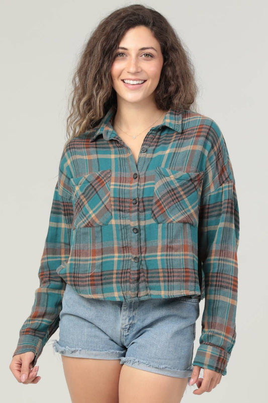 100% Cotton Teal Flannel