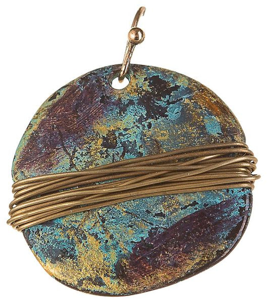 Patina Circle Wire Earrings