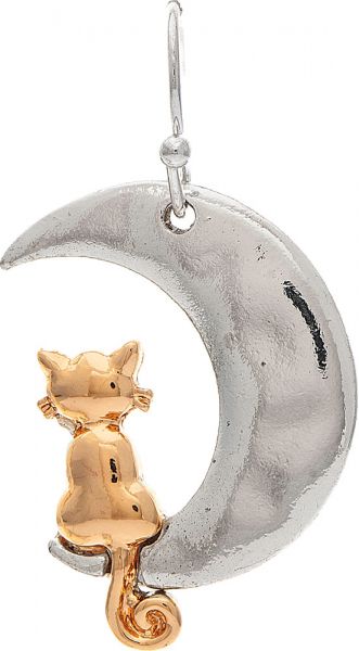 Cat Jumps Over The Moon Earrings