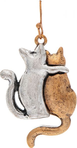 Two Tone Furry Friends Earrings