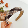 Fall Plaid Padded Headband