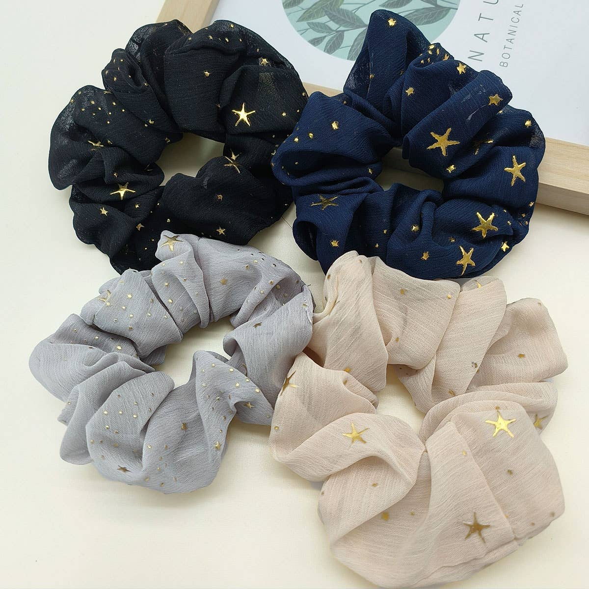 Golden Star Scrunchies
