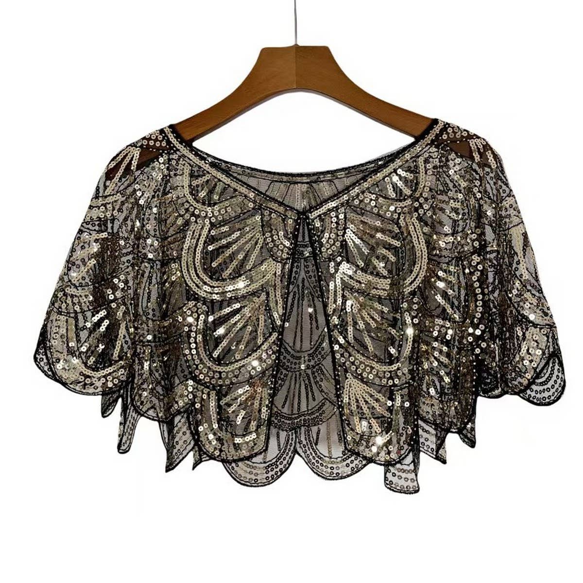 Sequin Beaded Lace Coverup