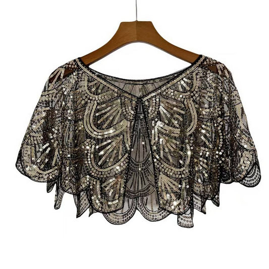 Sequin Beaded Lace Coverup