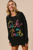 Tinsel Trick or Treat Pullover