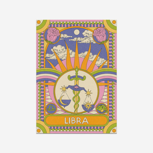 Libra Zodiac Art Print
