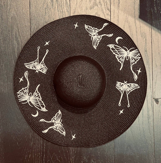 Wide Brim Luna Moths Sunhat