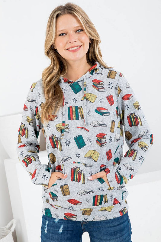 Book Printed Hoodie