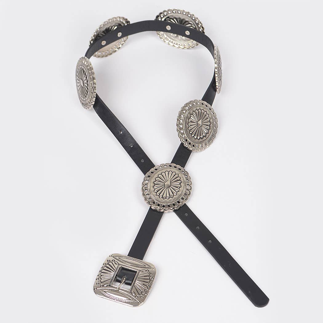 Western Style Multi Metal Belt