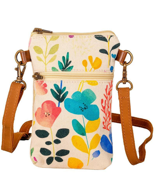 Canvas Crossbody Cellphone Sling Bag