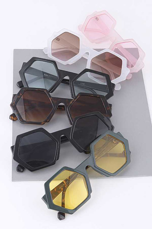 Hexagon Tint Sunglasses