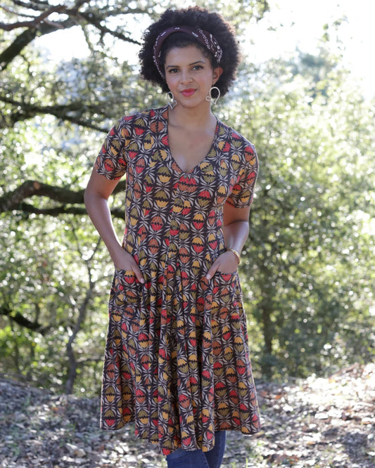 Effie's Heart Literature Dress Solvang Print