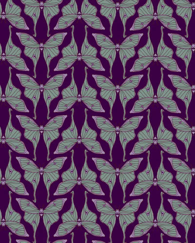 Effie's Heart Capote Dress Luna Moth Print