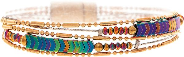 Rainbow Chevron Magnetic Bracelet