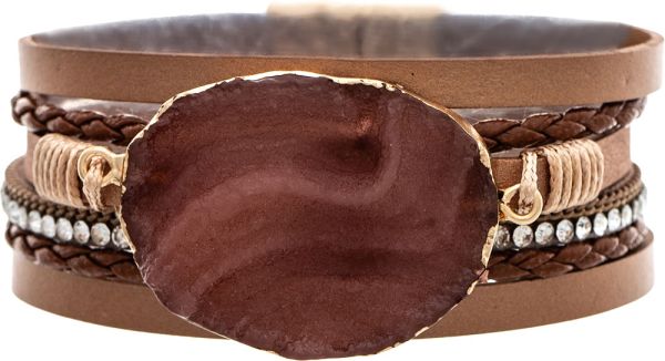 Copper Druzy Magnetic Bracelet