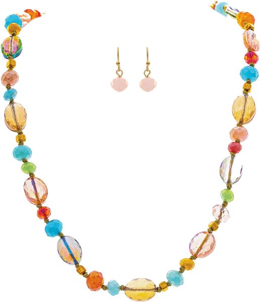 Colorful Beaded Necklace Set