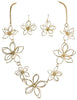 3D Flower Wire Necklace Set