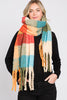 Soft & Cozy Plaid Fringe Scarf