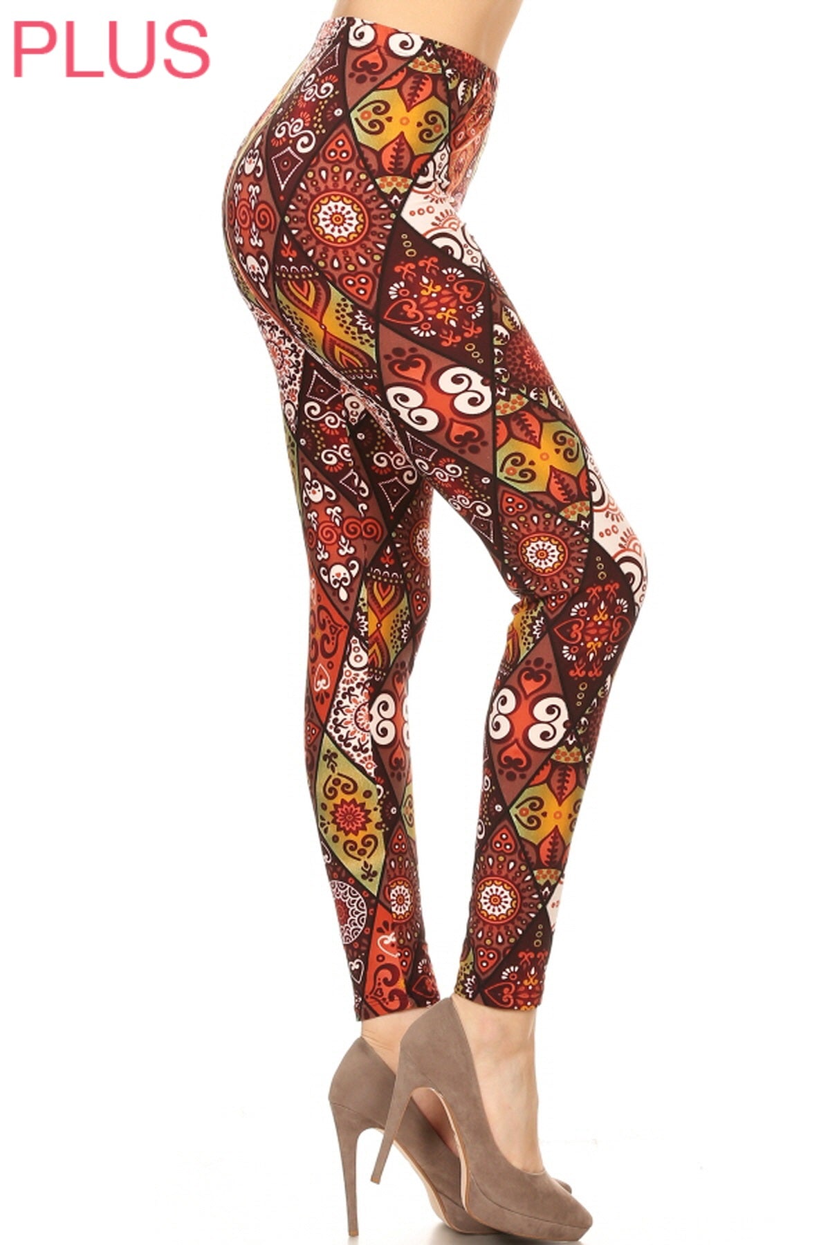 Retro Print Leggings