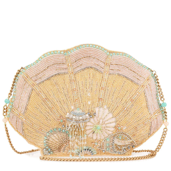 Hand Beaded Summer Seashell Handbag