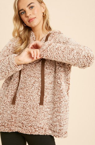 Fuzzy Sherpa Pullover Hoodie