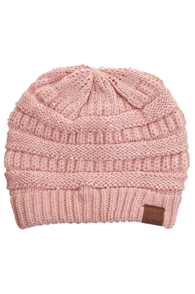 C.C. Sequin Beanie