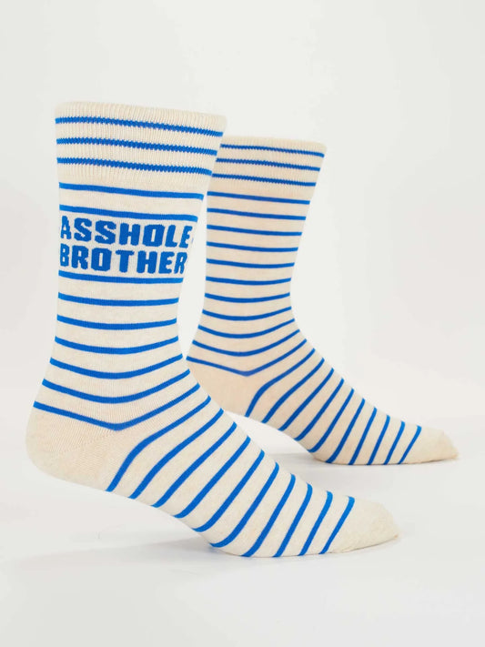 Blue Q A Hole Brother Men's Crew Socks