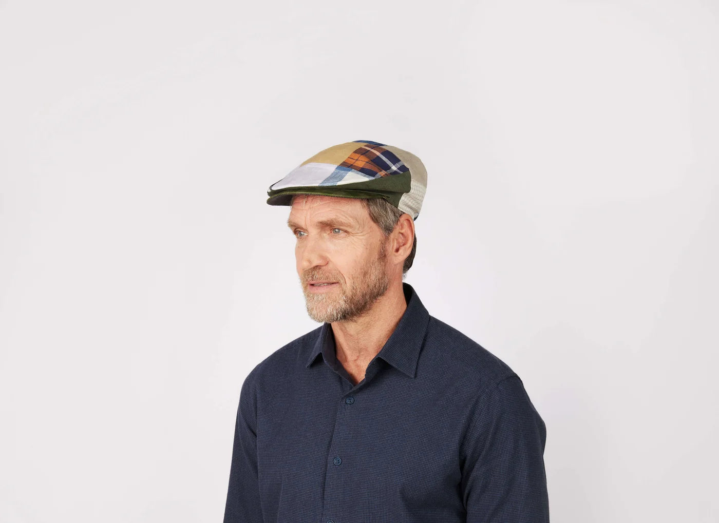 Donegal Linen Patchwork Cap