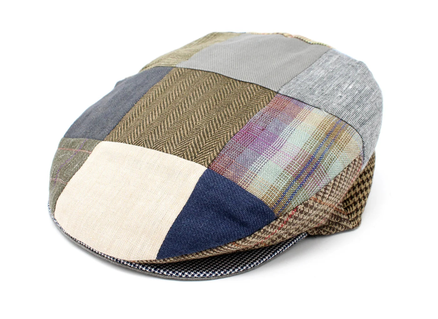 Donegal Linen Patchwork Cap