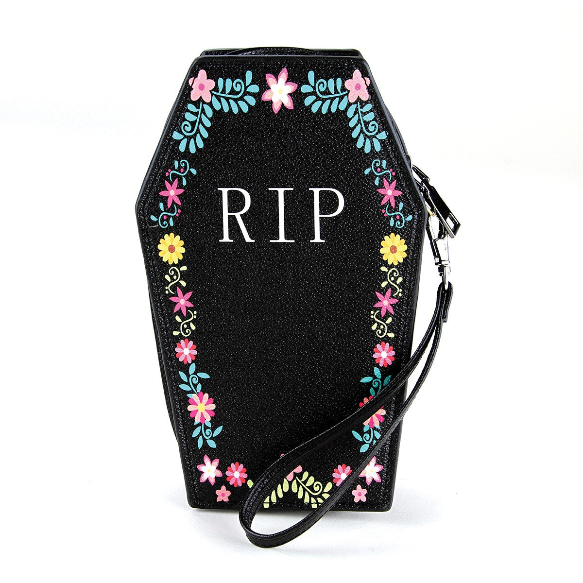 Sugar Skull Coffin Vinyl Wallet