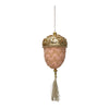 Fabric Lace Acorn Ornament w/ Tassel