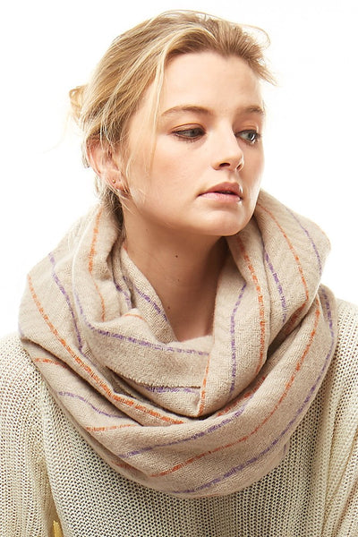 Herringbone Pattern Infinity Scarf