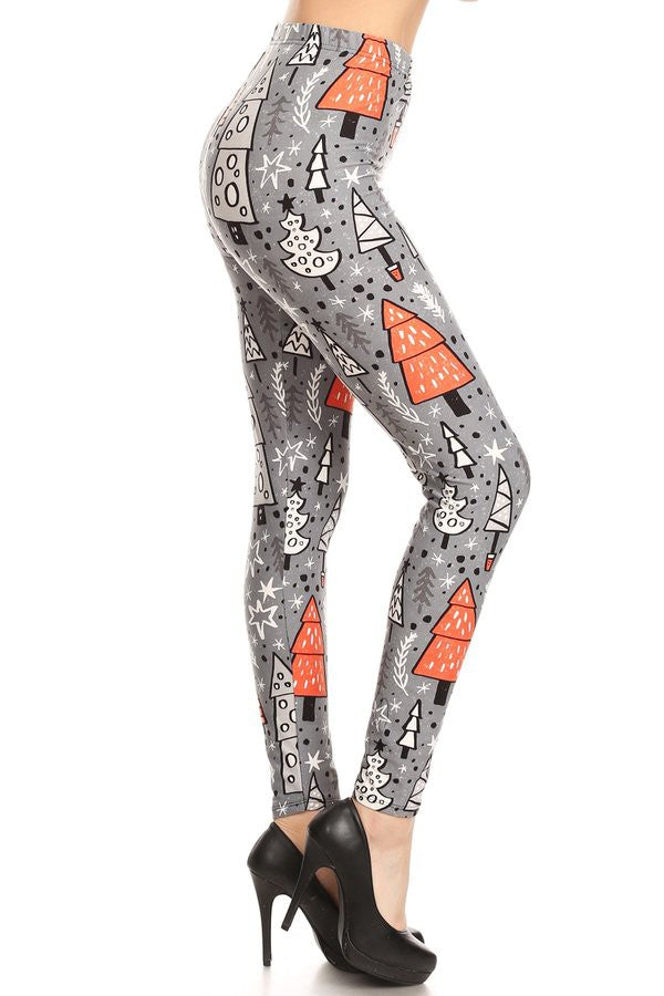 Winter Wonderland Print Leggings