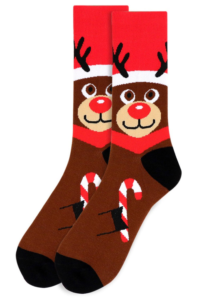 Men's Rudolph Christmas Novelty Socks