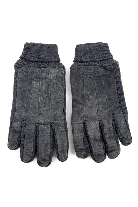 Men's Leather Winter Gloves