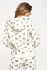 Skull Print Zip Up Hoodie