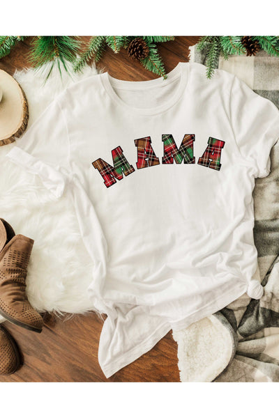 Plaid Mama Graphic Tee