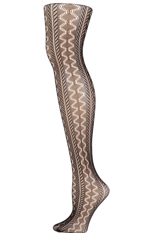 Zig Zag Diamond Pantyhose