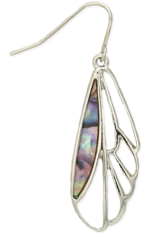 Abalone Butterfly Wing Earrings