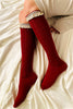 Vintage Crochet Trim Socks