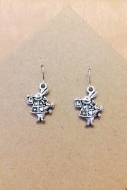 Alice In Wonderland White Rabbit Earrings