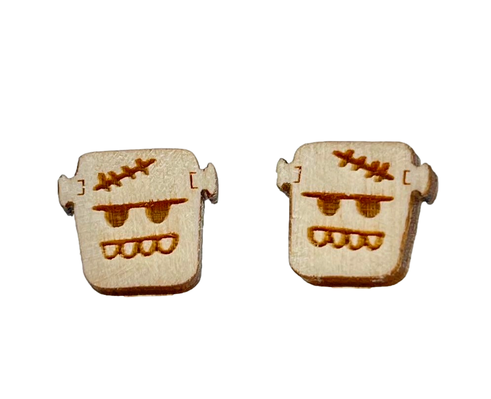 Wooden Halloween Themed Studs