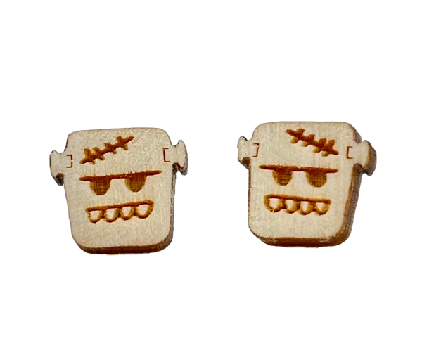 Wooden Halloween Themed Studs